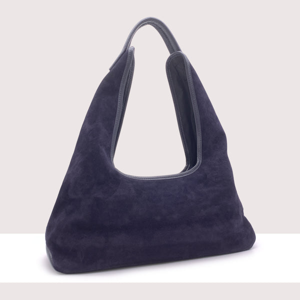MANAMA - Shopping bag in vero camoscio e pelle