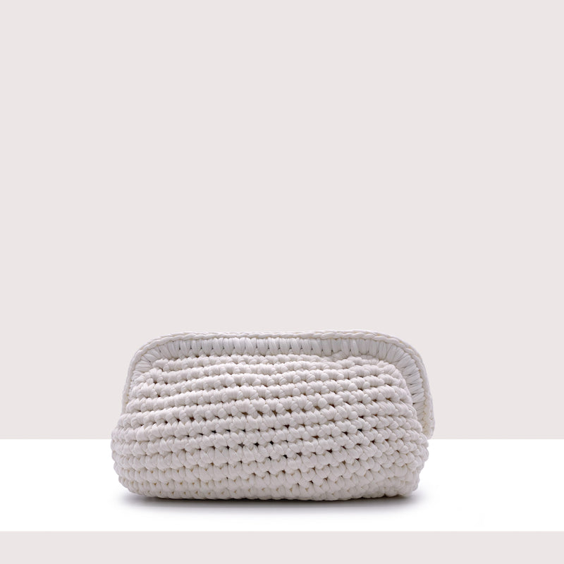 MARBELLA MINI - Clutch in tessuto intrecciato