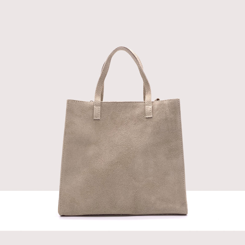MARSIGLIA - Shopping bag in vero camoscio