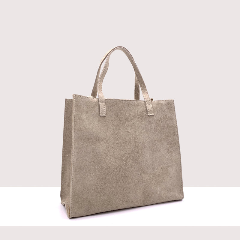 MARSIGLIA - Shopping bag in vero camoscio