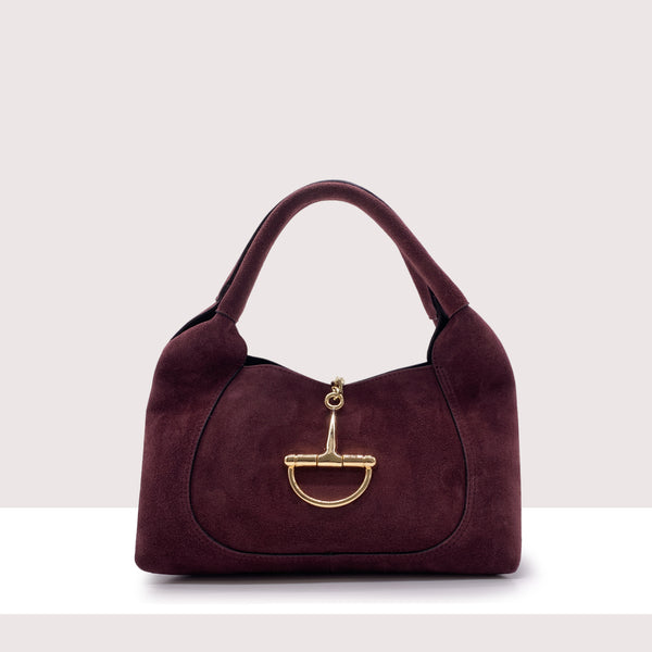 MARSIGLIA - Borsa a spalla in vero camoscio