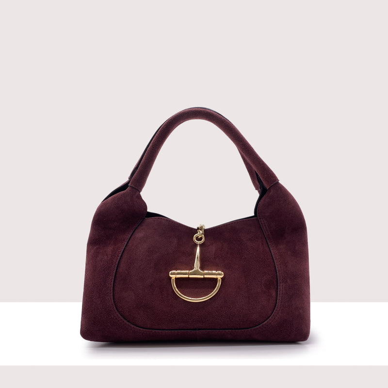 MARSIGLIA - Borsa a spalla in vero camoscio