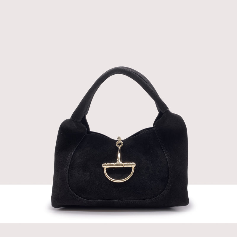 MARSIGLIA - Borsa a spalla in vero camoscio