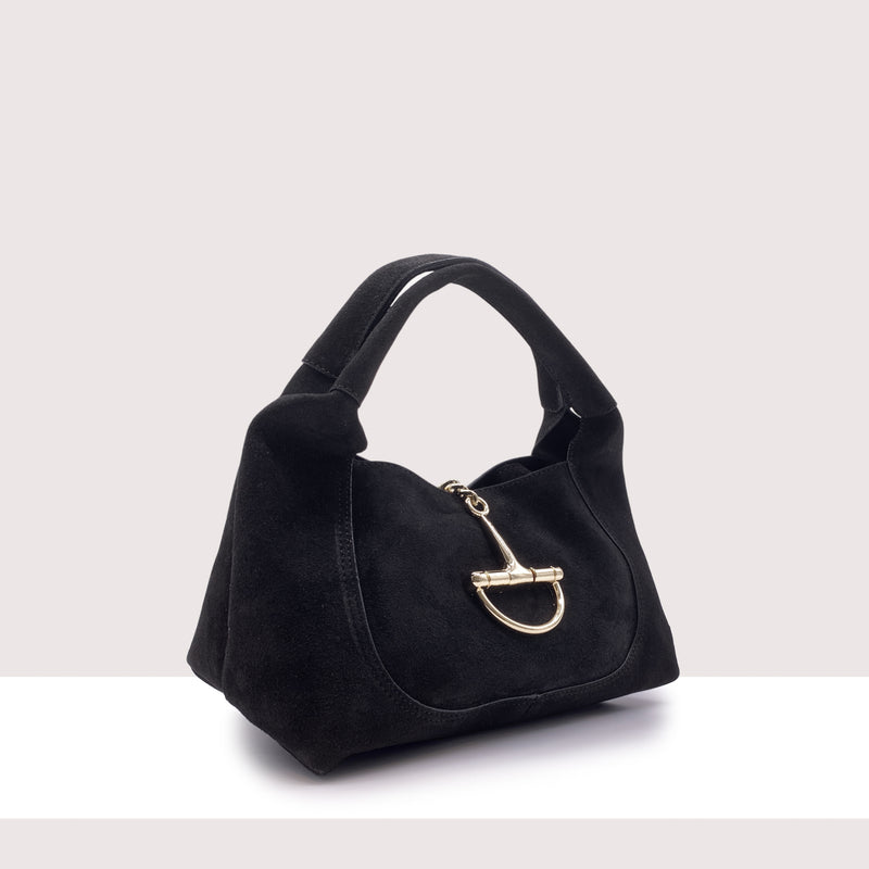 MARSIGLIA - Borsa a spalla in vero camoscio