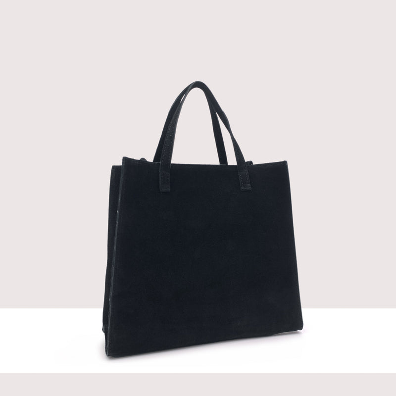 MARSIGLIA - Shopping bag in vero camoscio