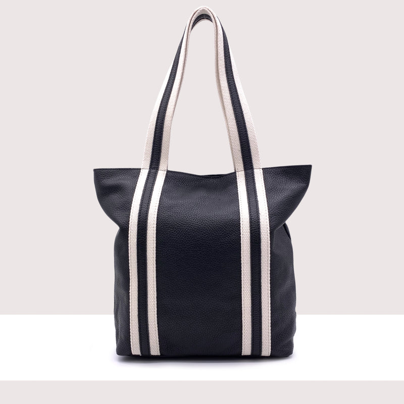 MEDELLIN - Shopping bag in vera pelle