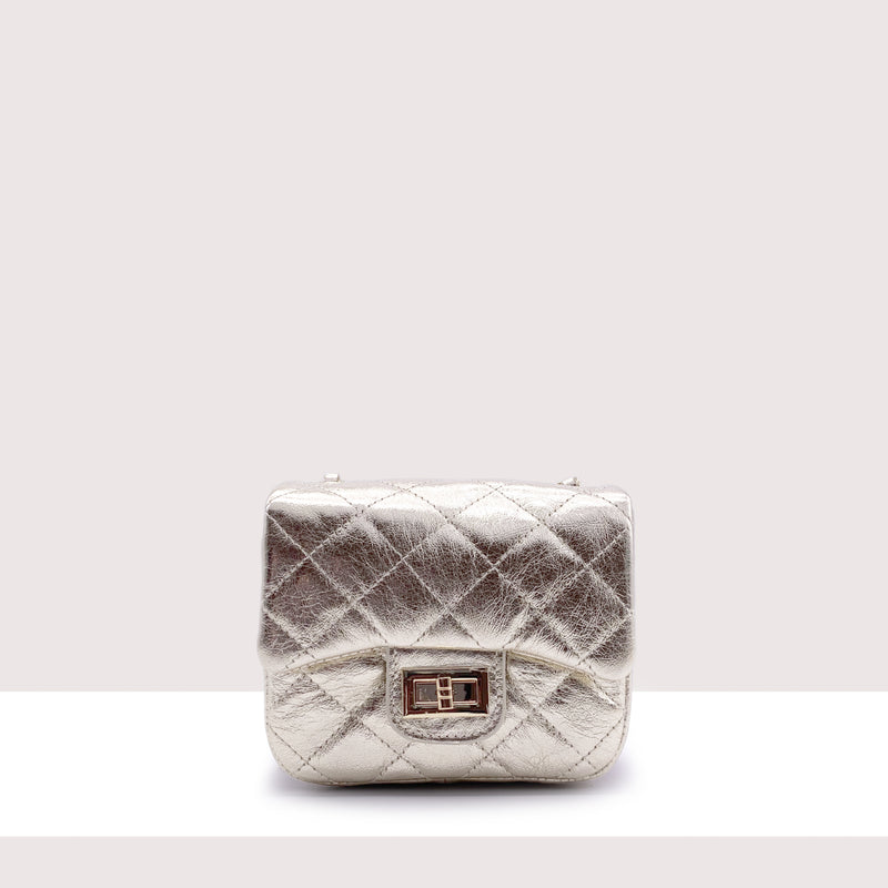 MIAMI - Mini bag in vera pelle laminata