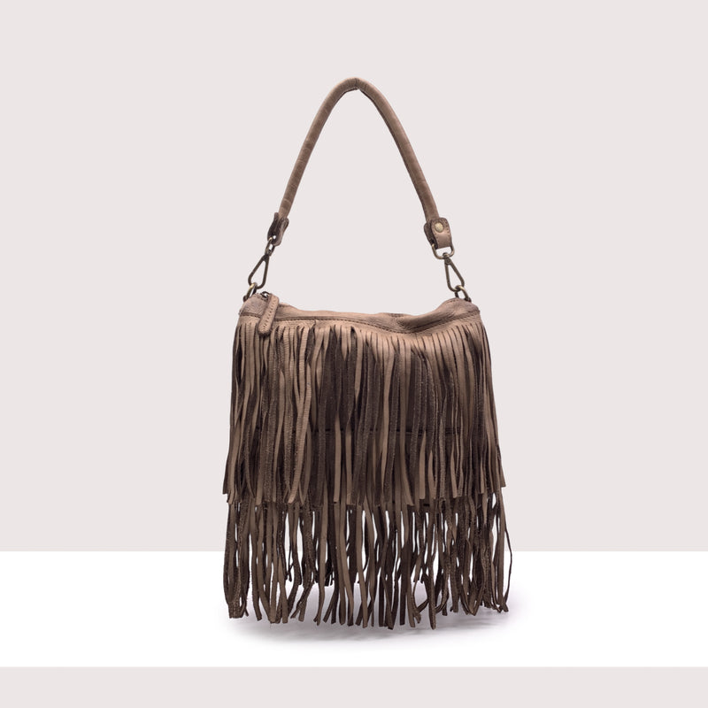 NASSAU - Borsa in vera pelle lavorazione vintage