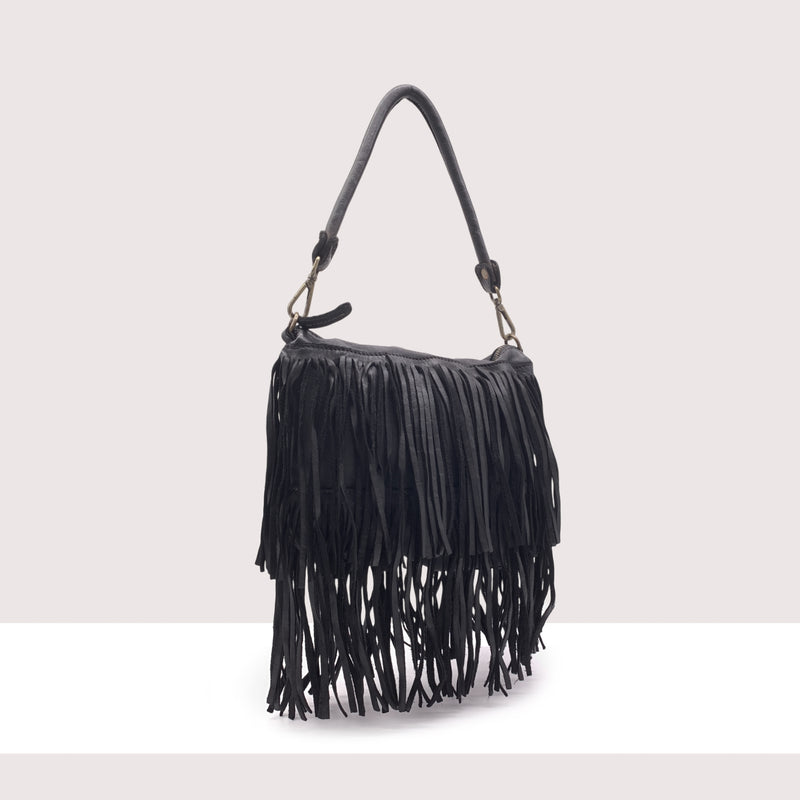 NASSAU - Borsa in vera pelle lavorazione vintage