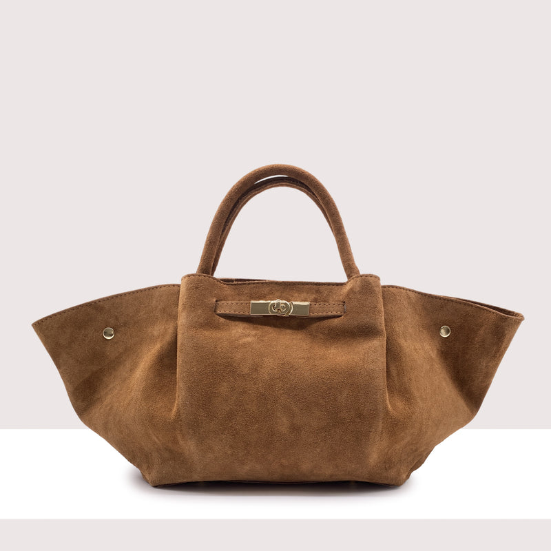 NIAMEY - Shopping bag in vero camoscio