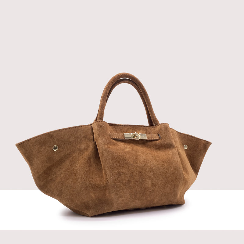 NIAMEY - Shopping bag in vero camoscio