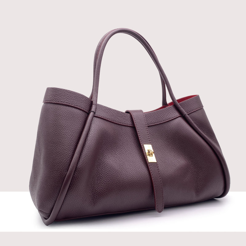 ODESSA - Shopping bag Maxi in vera pelle