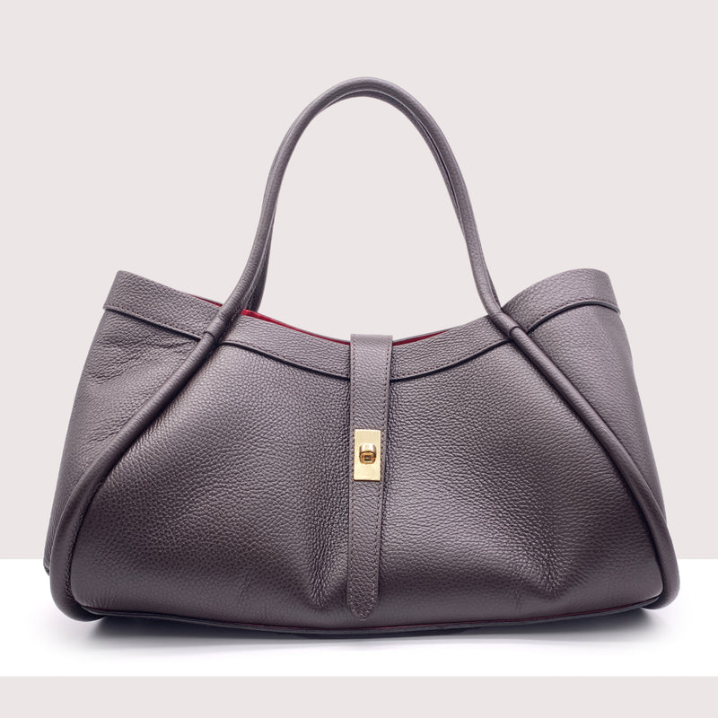 ODESSA - Shopping bag Maxi in vera pelle