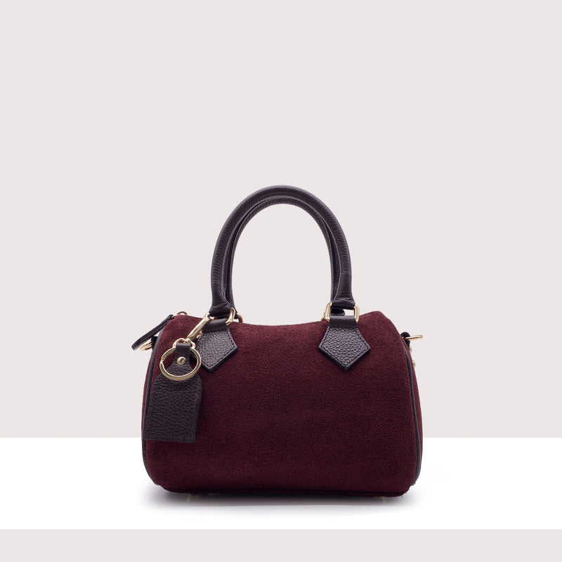 OSLO - Bauletto in vero camoscio e pelle