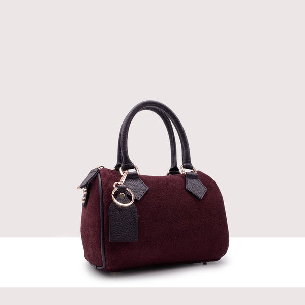 OSLO - Bauletto in vero camoscio e pelle