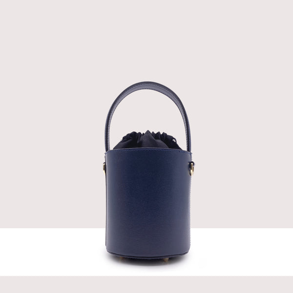 PANAMA - Secchiello rigido in vera pelle