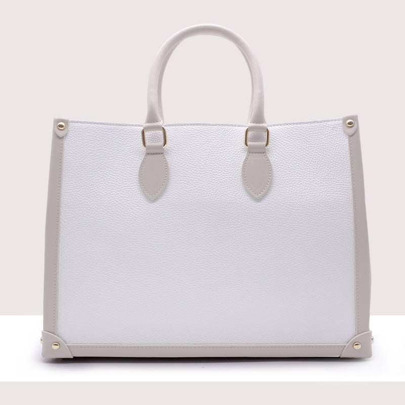 PERUGIA - Shopping bag in vera pelle