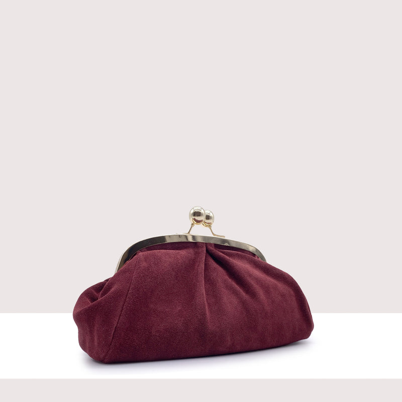 SAINT JOHN 'S - Clutch in vero camoscio