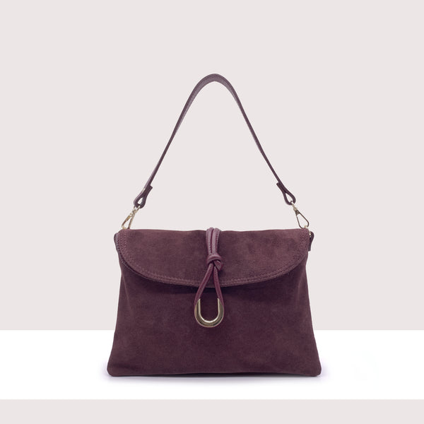 SANTO DOMINGO - Shopping bag in vero camoscio