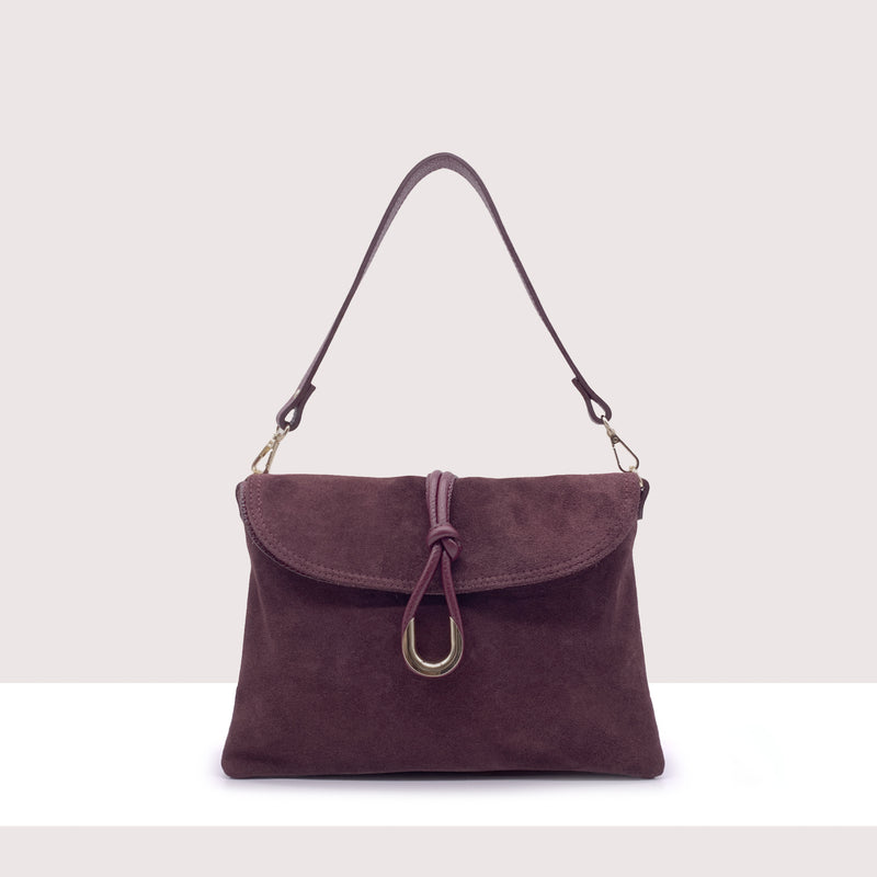SANTO DOMINGO - Shopping bag in vero camoscio