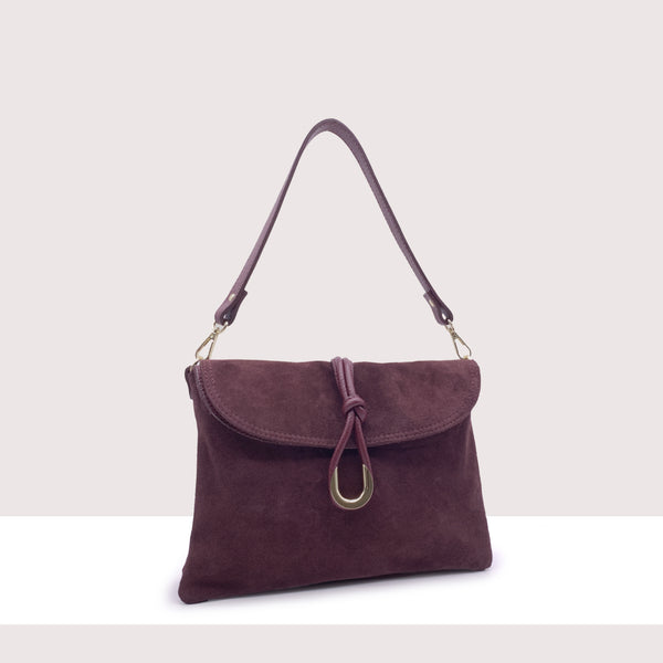 SANTO DOMINGO - Shopping bag in vero camoscio