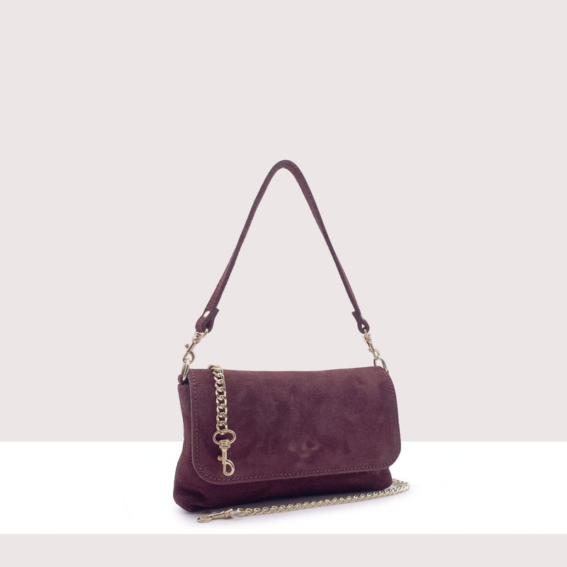 SAN FRANCISCO - Mini bag in vero camoscio