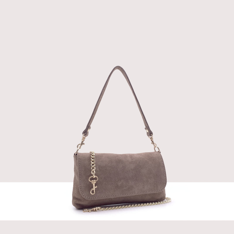 SAN FRANCISCO - Mini bag in vero camoscio