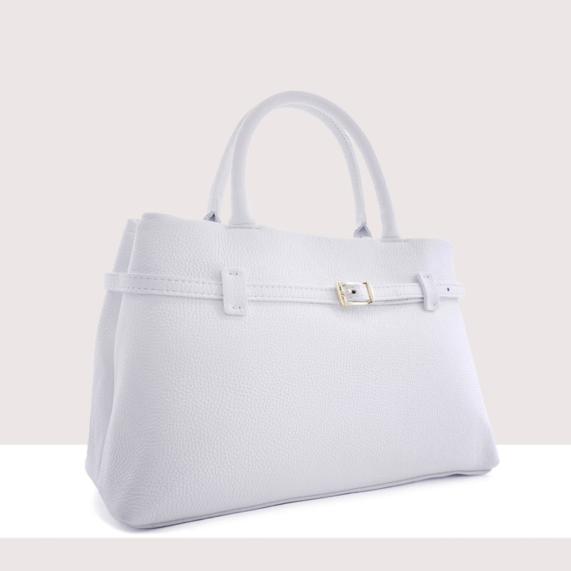 TARIFA - Borsa a mano in vera pelle con tracolla