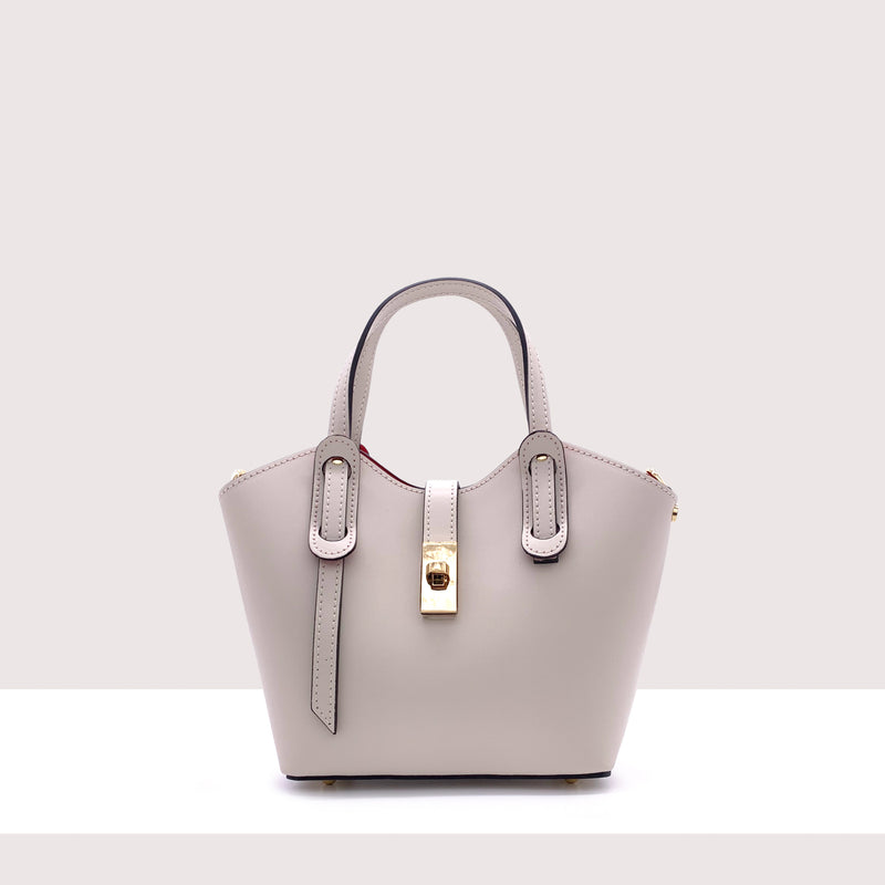 TRAU - Mini bag in vera pelle con manici