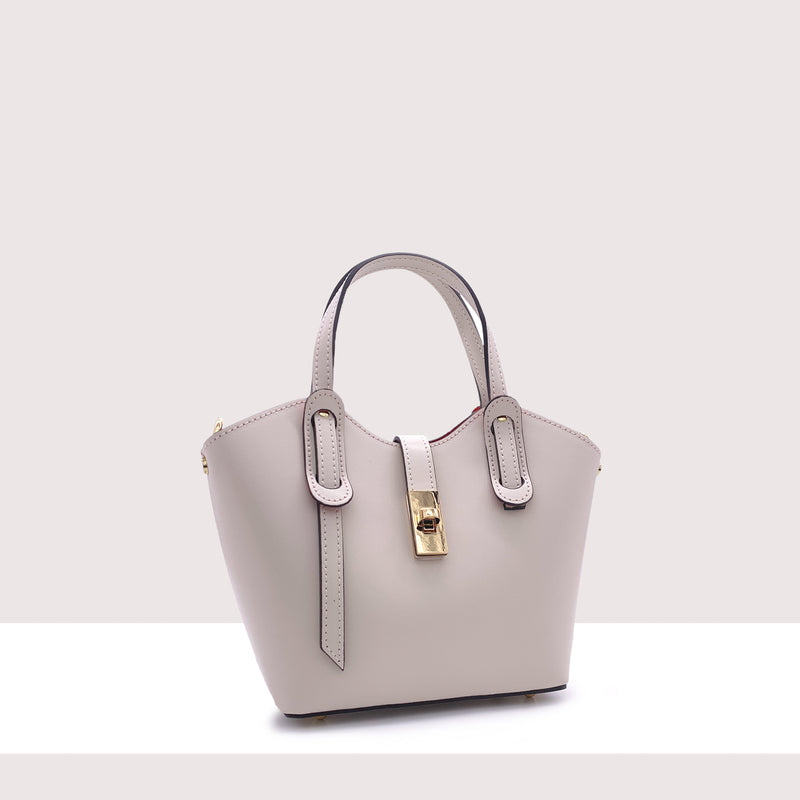 TRAU - Mini bag in vera pelle con manici