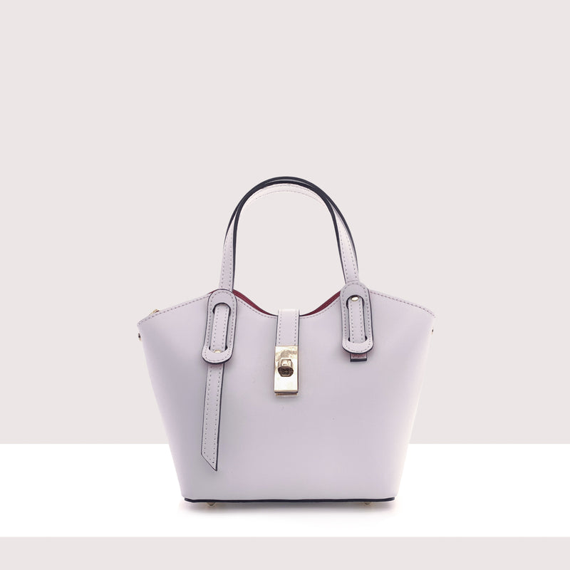 TRAU - Mini bag in vera pelle con manici