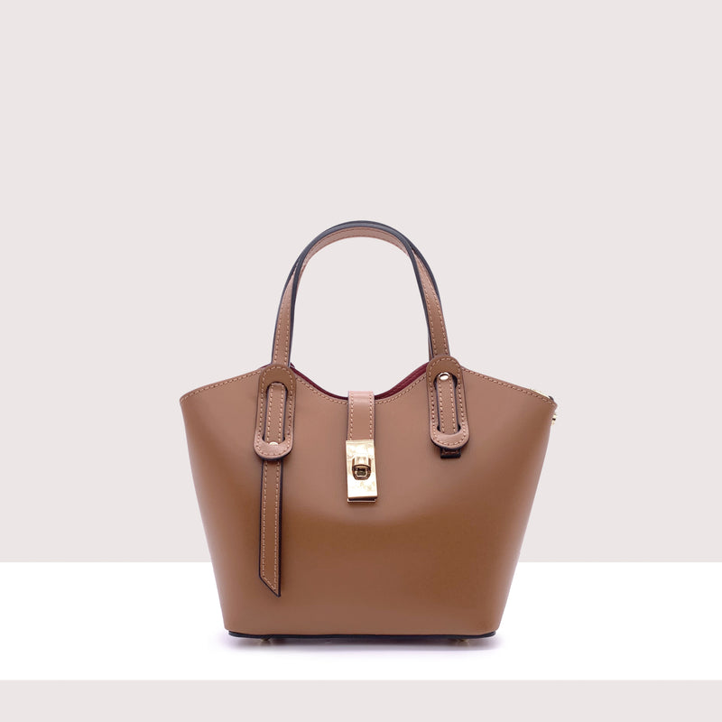 TRAU - Mini bag in vera pelle con manici