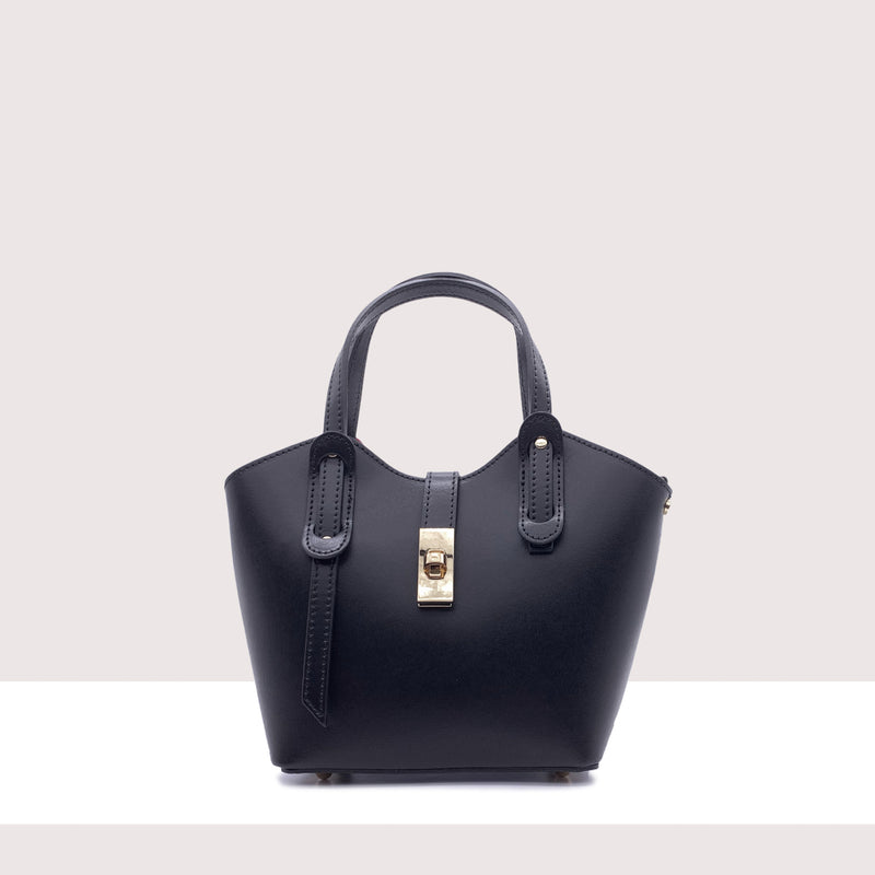 TRAU - Mini bag in vera pelle con manici