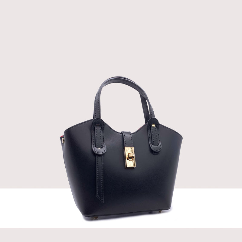 TRAU - Mini bag in vera pelle con manici